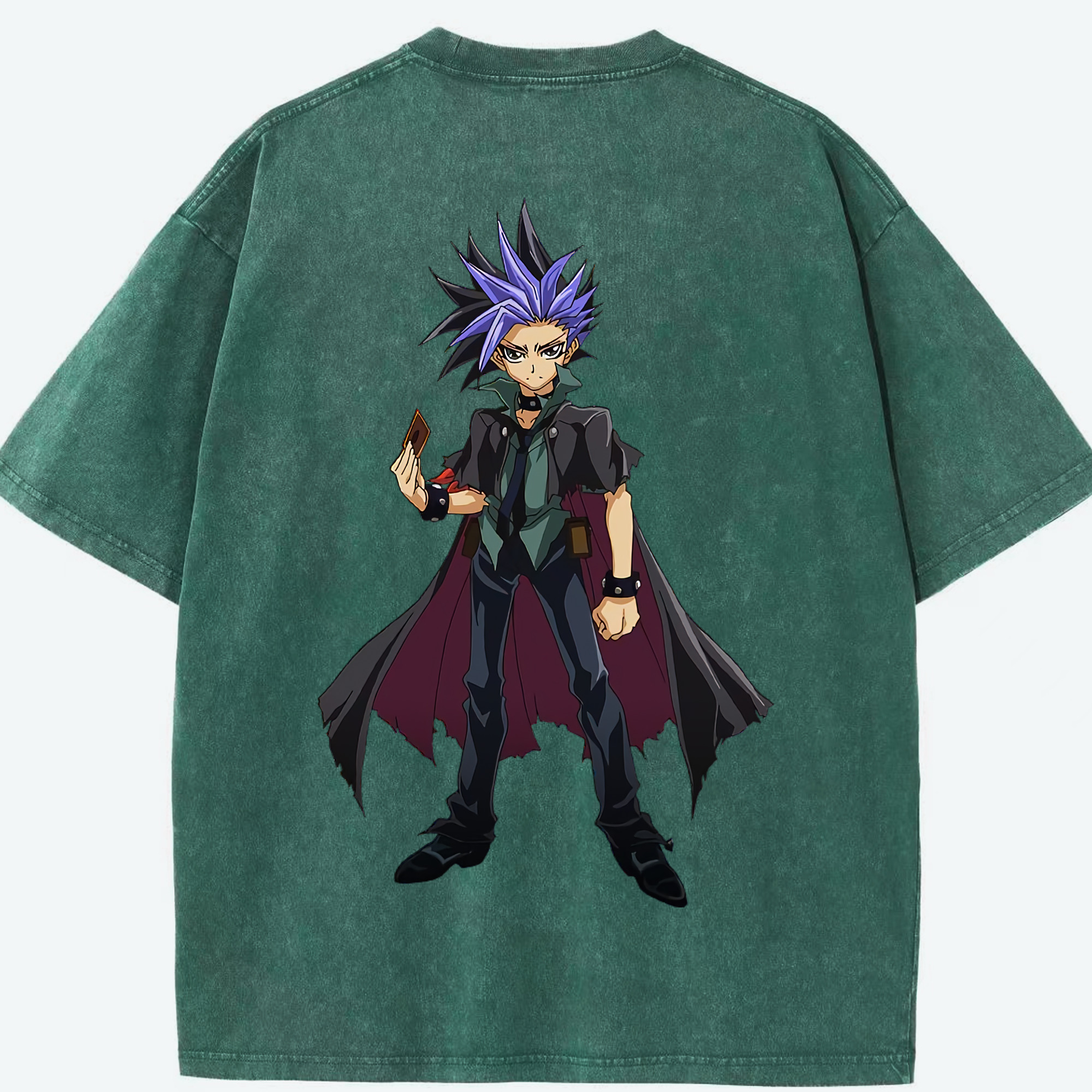 （画像用） 遊☆戯☆王 Yu-Gi-Oh! 綿100% ヴィンテージ風 半袖Tシャツ（背面プリント）